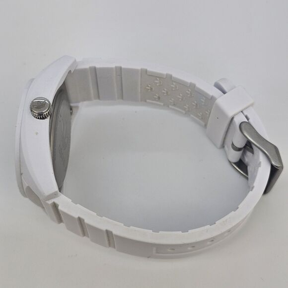 Adidas Men's Watch 41MM Blue White Dial White Plastic Bands New Battery - Picture 11 of 15